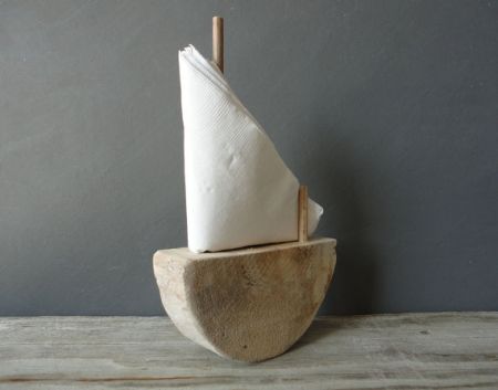 可愛家居創意:逗趣帆船紙巾架