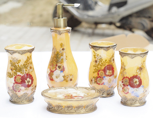 家居用品15款精美樹脂衛浴套件