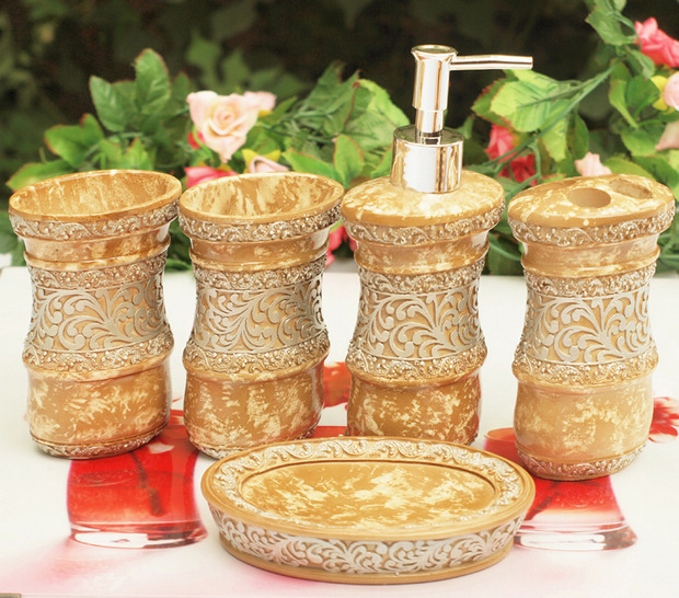 家居用品15款精美樹(shù)脂衛(wèi)浴套件