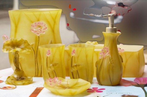 家居用品15款精美樹脂衛浴套件