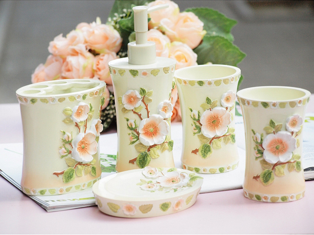 家居用品15款精美樹脂衛浴套件