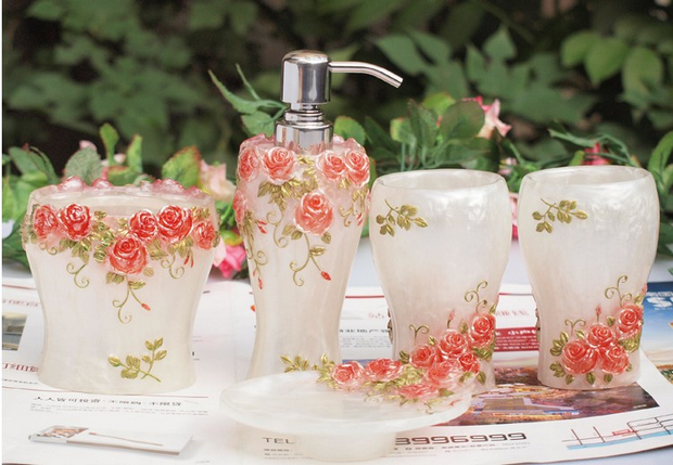 家居用品15款精美樹脂衛浴套件