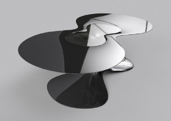 前衛(wèi)設(shè)計金屬質(zhì)感的未來風(fēng)格家具