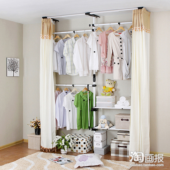 韓式衣柜DIY組裝創(chuàng)意擴(kuò)容空間(上)
