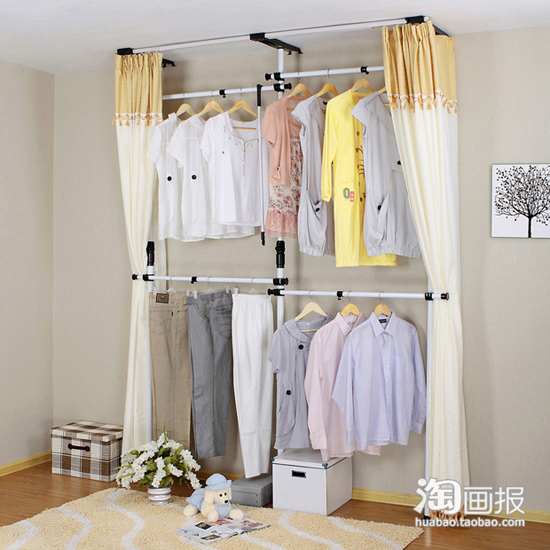 韓式衣柜DIY組裝 創意擴容空間(上)