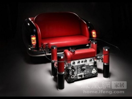 引擎顫動 名車造型的沙發(fā)套裝(上)