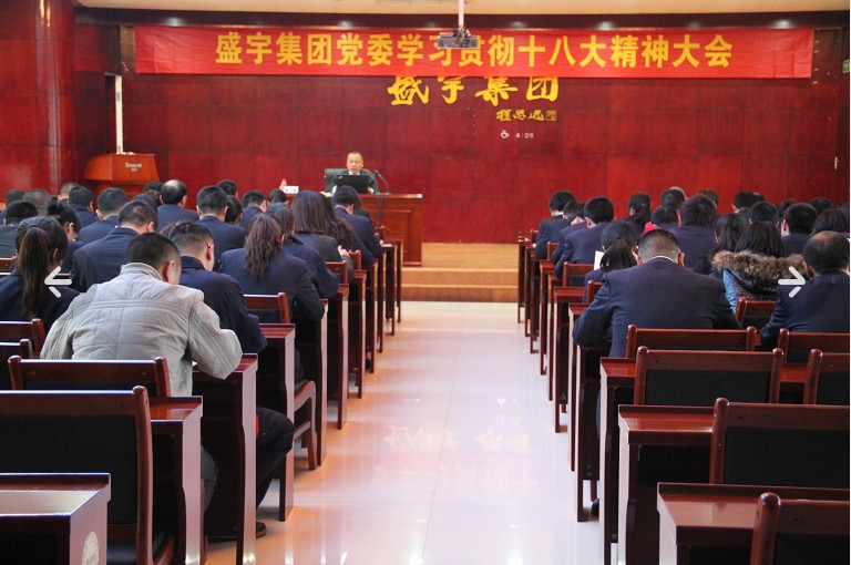 盛宇集團學習“十八大”精神蓄勢發展