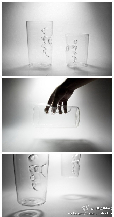 充滿空氣感的水杯