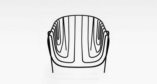 錯視黑線椅+茶幾