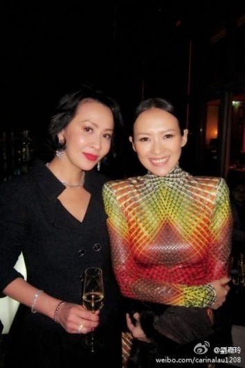 劉嘉玲曬與章子怡合影 被贊有氣質(zhì)