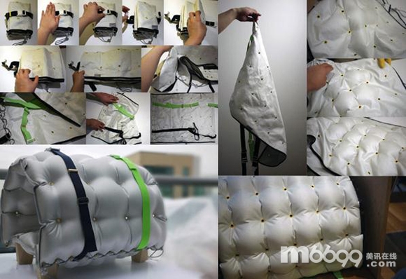 簡約環保的充氣家具設計