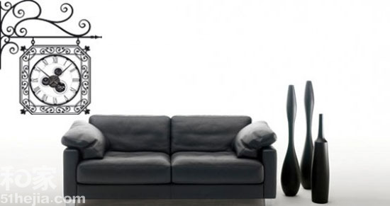 奇思妙想爬上墻個(gè)性墻貼拼創(chuàng)意鐘