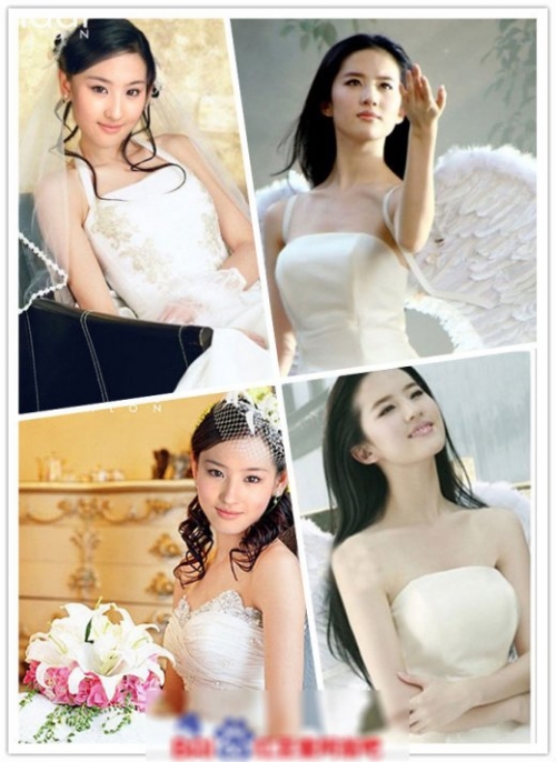 劉亦菲楊冪唐嫣女星古裝PK婚紗