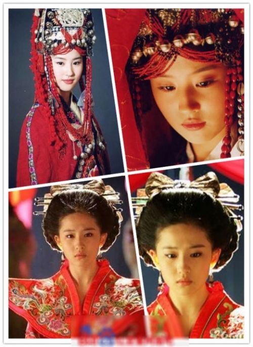 劉亦菲楊冪唐嫣 女星古裝PK婚紗