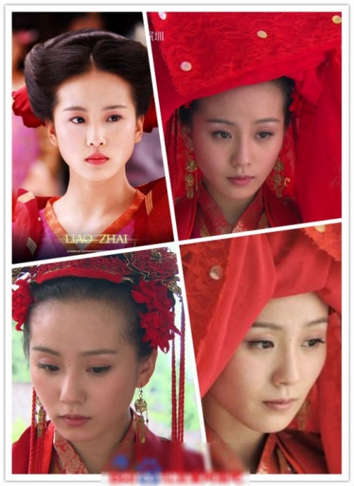 劉亦菲楊冪唐嫣女星古裝PK婚紗