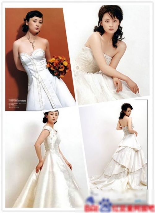 劉亦菲楊冪唐嫣女星古裝PK婚紗