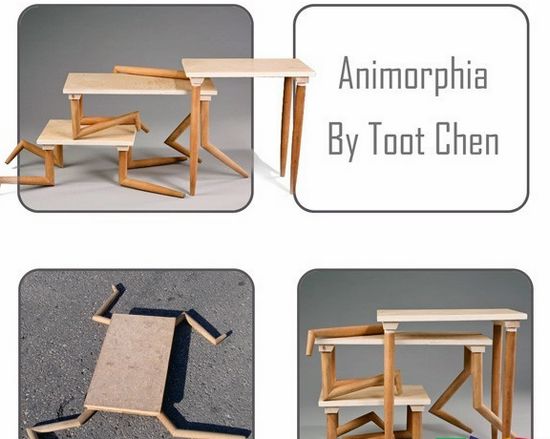 會跑會跳的擬人化創意桌