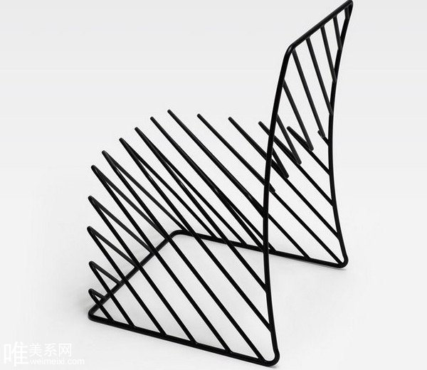 三維黑線椅 不一樣的視覺效果