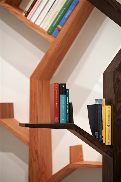 創意家居:活力樹枝書架