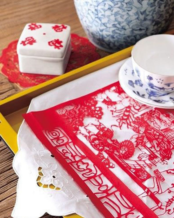 融入剪紙元素的各類家居陳設(shè)(2)