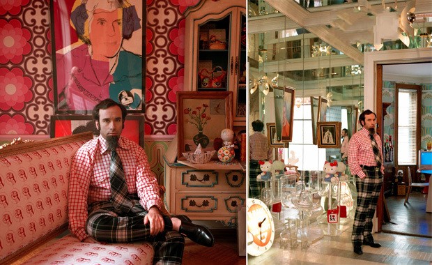 復古風潮波普布藝裝飾