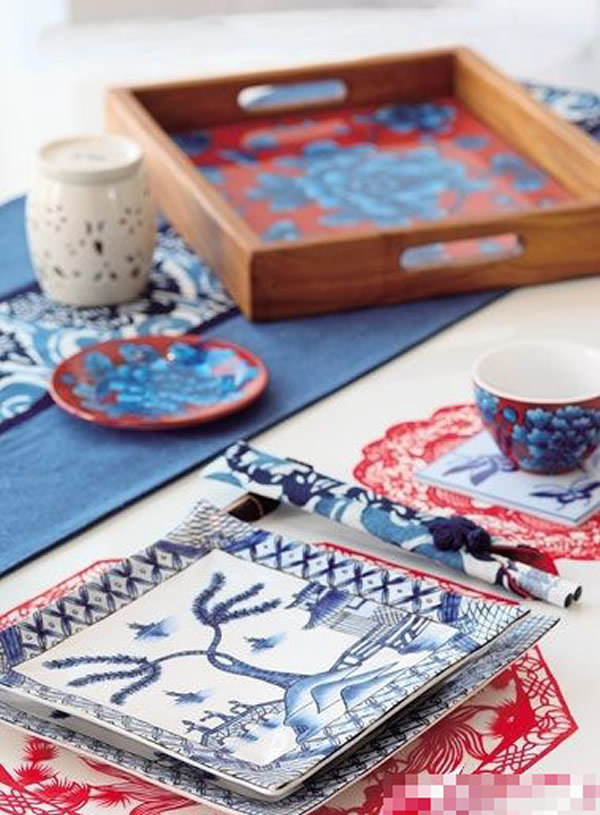 融入剪紙元素的各類家居陳設(shè)(3)