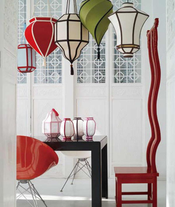 融入剪紙元素的各類家居陳設(3)