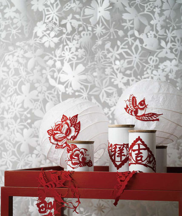 融入剪紙元素的各類家居陳設(shè)(4)