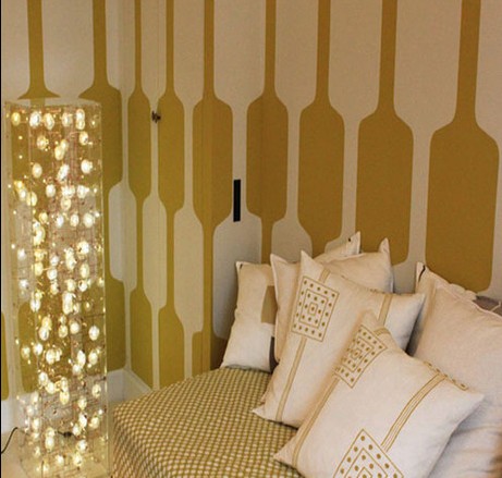 用抽象派壁紙裝扮經典現代家居