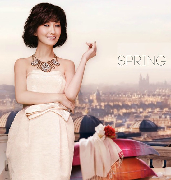 趙雅芝拍攝博洋家紡2014春夏廣告大片