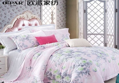 歐派家紡殺菌的竹賽絲床品清爽來襲