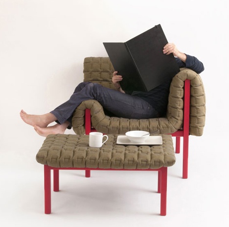 舒適感極佳的不對稱椅子