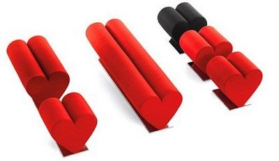 愛心形狀沙發(fā)凳