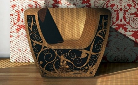 優(yōu)雅的木質(zhì)座椅