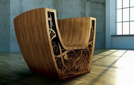 優(yōu)雅的木質(zhì)座椅