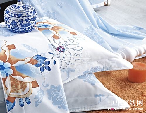 雨蘭家紡“醉染青楓”青花床品