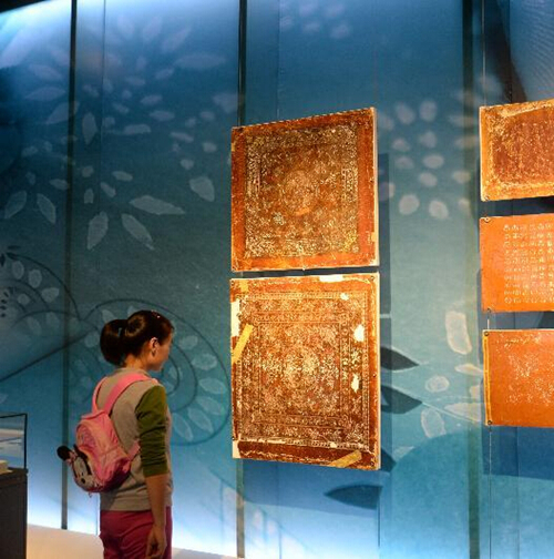 杭州舉辦傳統藍印花布藝術展