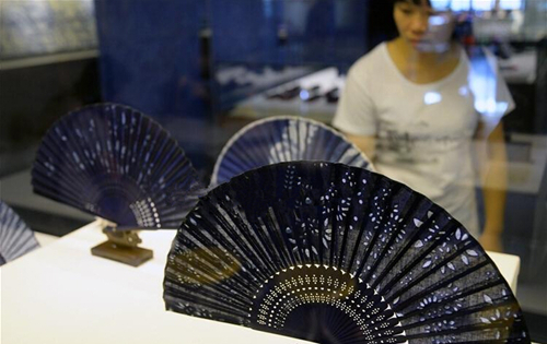 杭州舉辦傳統藍印花布藝術展