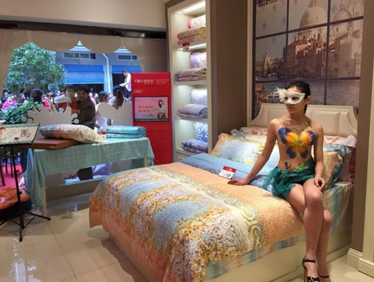 香港卡撒天嬌家紡湖南靖州店、江蘇溧陽店同日開業(yè)、現(xiàn)場(chǎng)火爆