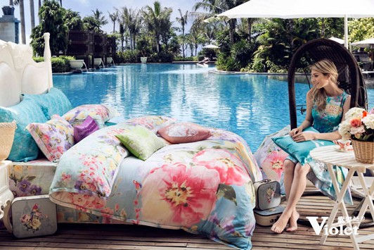 紫羅蘭美翻整夏,醉心床單與復古家居融合